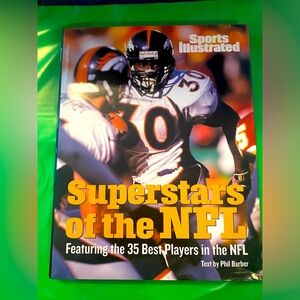 Superstars of the NFL by Phil Barber Hardback 1999🎁